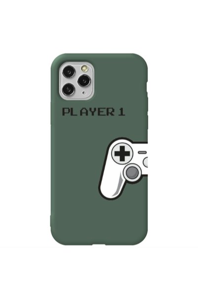 Other Apple iPhone 11 Pro Player 1 Dark Green Colored Silicone TPU Θήκη