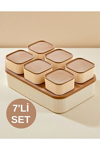 AiroBazar 7-Piece Storage Container Set with Lids, Microwave Compatible Break...