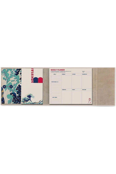 GRUPO ERIK with Sheets & Sticky Notes Hokusai Weekly Planner 2026 17x19cm Cod...