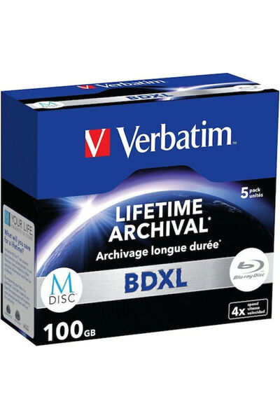 Verbatim M-disc Εγγράψιμο BD-R 4x 100GB Κουτί 5 τεμαχίων (Cake Box) Κωδικός: