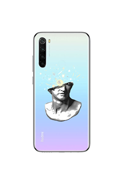 Other Xiaomi Redmi Note 8 Space Statue Transparent Silicone TPU Θήκη