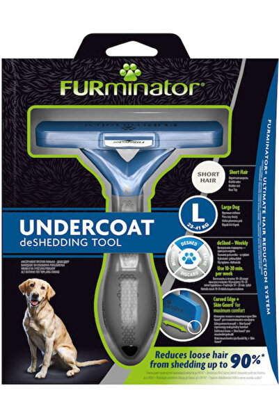 Furminator Μεγάλη χτένα για υποστρώματα τριχών, για κοντότριχα σκυλιά, με ξυρ...