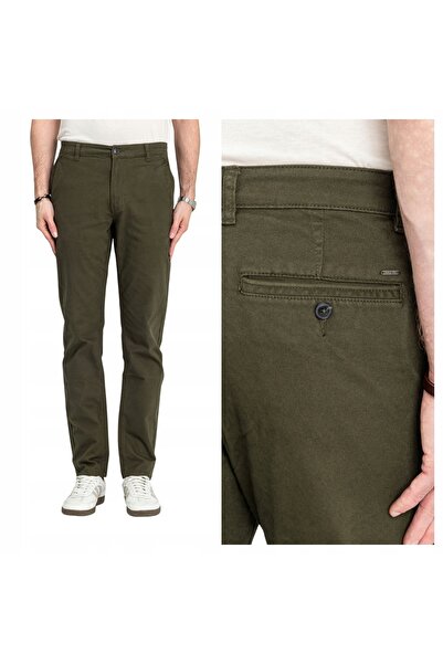 MARCUS Pantaloni Barbati, Gerry Chino, Marime W42-L30, Verde, Regular Fit, Bu...