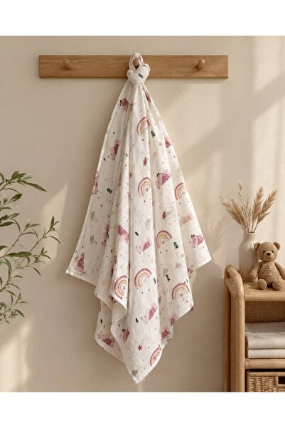 Heianmono Kids Müslin Bebek Battaniyesi %100 Pamuk (80x80 cm)