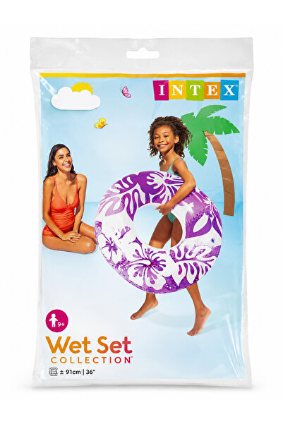 İNTEX WET SET عوامة سباحة شفافة من انتكس مقاس 91 سم – عوامة سباحة للكبار للاس...