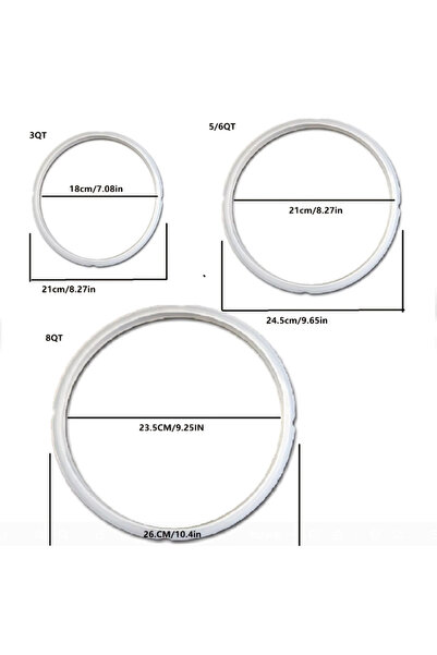 choice2 3qt 1 piece of food grade silicone sealing ring for instant pot - alt...