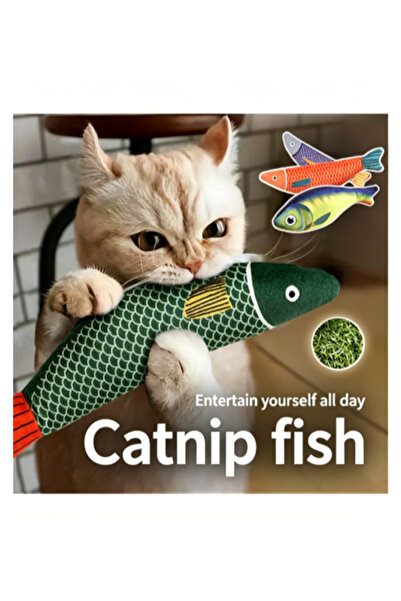 Ewinyar Realistic Fish Catnip Plush Toys, Bite Resistant Teething Chew, Inter...