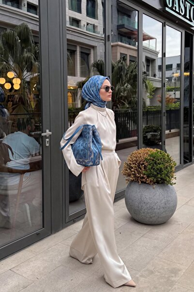 Silk Home Soft Eşarp Şal Motif İndigo