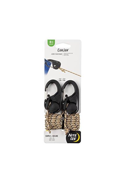 Nite Ize - CamJam Cord Tightener - pachet de 2buc cu franghie de 8ft