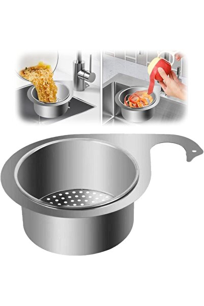 Arabest Stainless Steel Swan Sink Strainer, Hanging Drain Basket, Multifuncti...