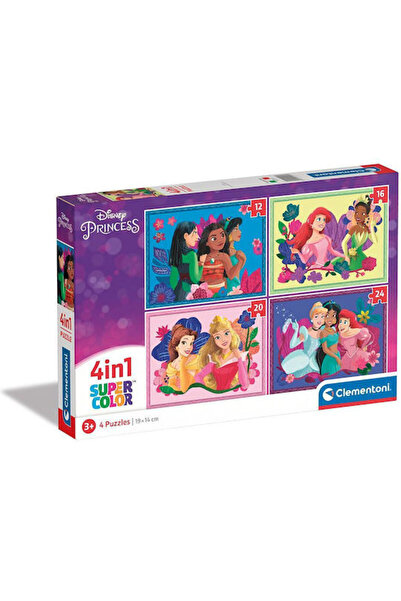 CLEMENTONI Puzzle pentru copii Supercolor - Prințese Disney pentru 3+ ani 72 ...