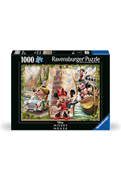 RAVENSBURGER Clasice Disney Puzzle de Sărbători Mickey și Minnie 2D 1000 Pies...