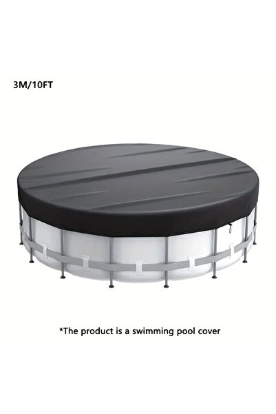 Choice5 10FT(3M) 1 Piece Waterproof Foldable Round Pool Cover, Waterproof, Du...