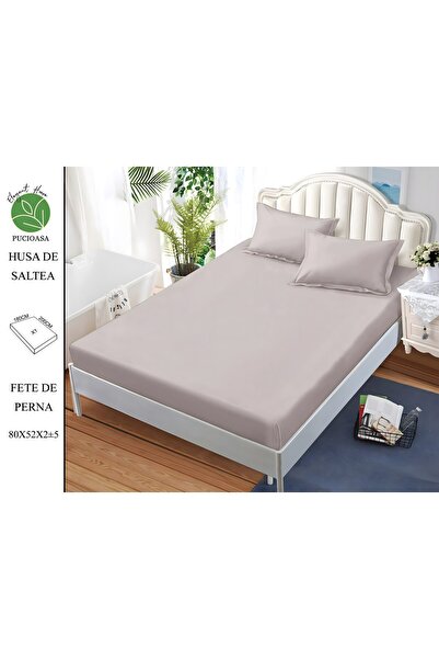 naniland.ro Finet Unicolor Bed Cover 2 Persons 3 Pieces with Stretchy 180x200...