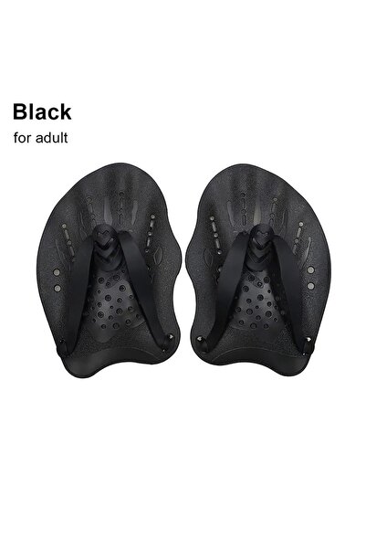 Choice10 black for adult 1Pair Freestyle Swim Paddles With Silicone Straps Ki...