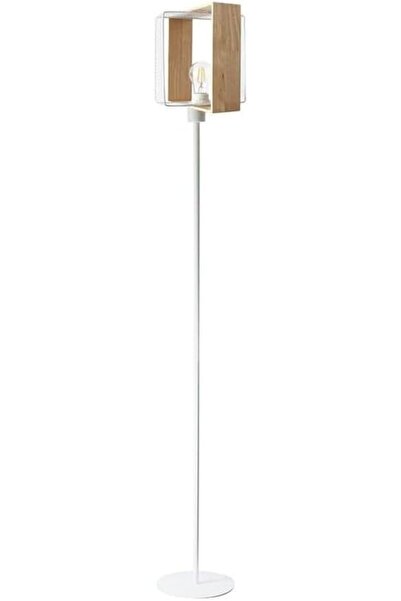 OEM Lampa de podea modernă, tip stativ, din lemn și metal, E27, 160 cm