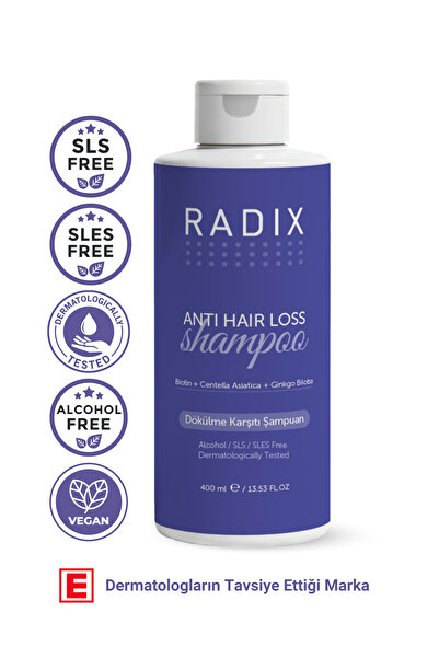 Radix Saç Dökülme Karşıtı Şampuan - Anti Hair Loss Shampoo 400ML