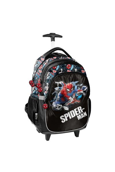 PASO Ghiozdan tip troler cu roți, SUPERHERO Spiderman -