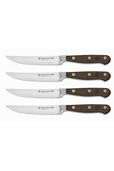 WÜSTHOF Set 4 cutite de friptura, Wusthof, Inox, 12 cm, Maro