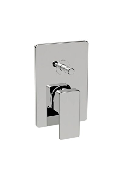 LA TORRE Profili Chrome Μίκτης Εντοιχισμού 2 Εξόδων με Εκτροπέα 45050R-100