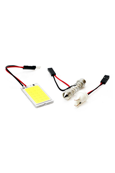 AMIO Bec de pozitie tip LED , cu adaptor T10 W2.1x9.5 W5W si sofit C5W Festoo...