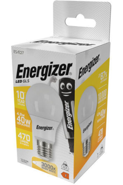 Energizer Λάμπες LED 4.9W για ντουί E27 Θερμό Λευκό 470lm 5 τεμάχια Κωδικός: ...
