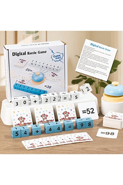 CasaDesteapta.ro Joc Educativ de Matematică din Lemn – Digital Battle Game cu...