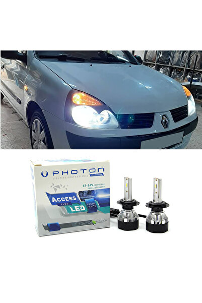 Photon Renault Clio 2 Led Xenon Kısa Far Ampulü H7 Access Yeni Seri Beyaz 200...