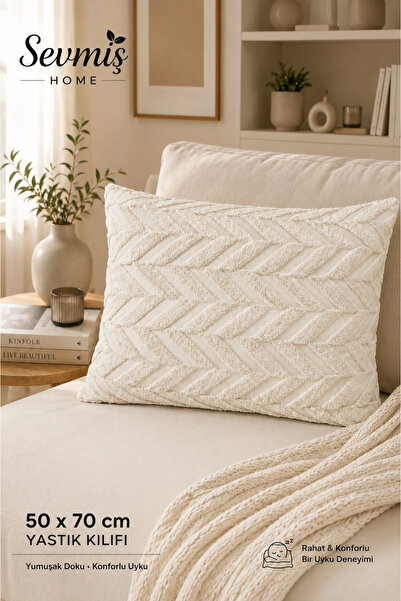 SEVMİŞ HOME 50X70 cm Wersoft Fabric Decorative Pillowcase Modern Stylish Desi...