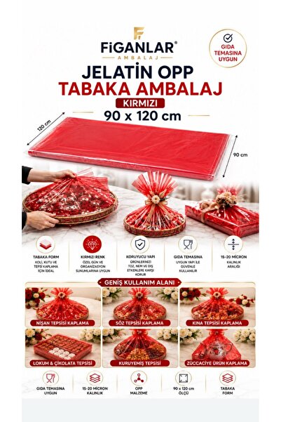 figanlar ambalaj Gelatin OPP pakovanje u listovima crveno 90x120 cm pogodno z...