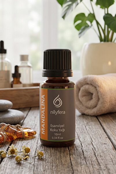 nilyfera Premium Mandalina Esansiyel Koku Yağı 10 ml - Buhurdanlık, Difüzör, Çamaşır, Mum ve Temizlik Esansı