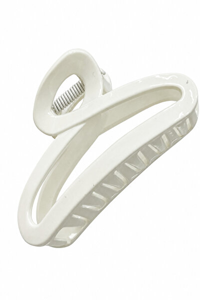 Jack Ferrero Modern Design White Hair Clip Claw Clip Stylish and Convenient f...