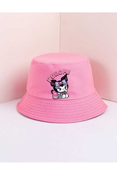 lovver Kuromi Designed Premium Printed 100% Cotton Bucket Hat