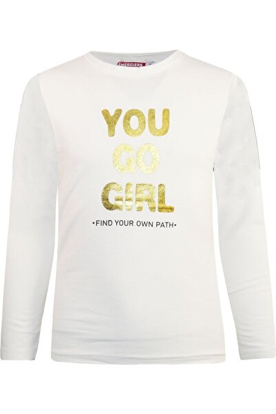 Energiers Μπλούζα You Go Girl Εκρού Χρώμα