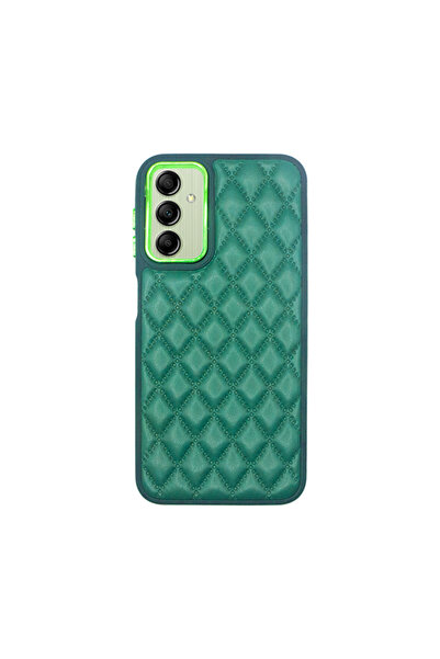 Vivid Diamond Shape PU Leather Case Samsung Galaxy A14 4G/5G Green