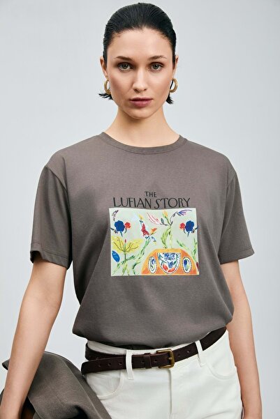 Lufian 121020040 Poly Γυναικείο T-Shirt Γυναικείο Μπλουζάκι VISON