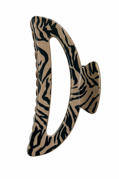 Jack Ferrero Velika ženska kopča za kosu sa zebrastim uzorkom - stilski i mod...