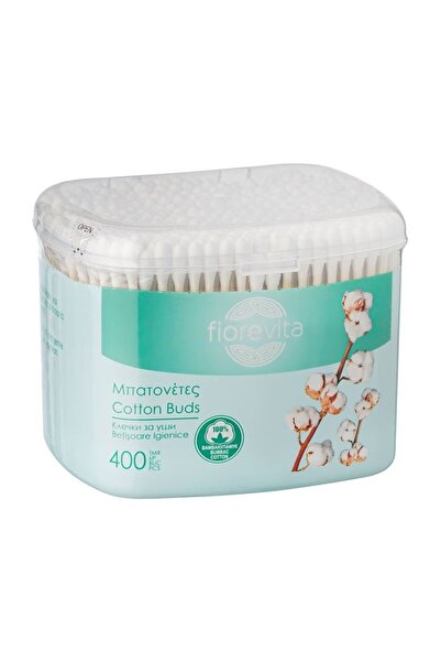 Fiorevita Bețișoare Igienice din Bambus 400 buc, Cutie Practică, Îngrijire Zi...