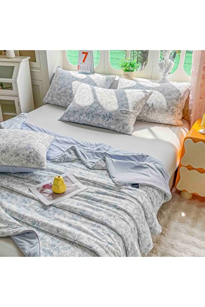 JOJO HOME Pilota premium subtire de vara racoroasa, rece la atingere, 200x230...