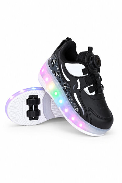 ROCKY SPORT Patenli Ortopedik Çocuk Spor Işıklı 4 Tekerlekli Ayakkabı Sneaker...