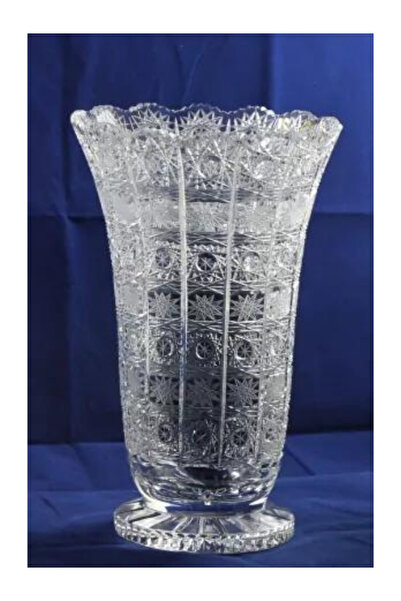 chakran store Bohemian Kesme Cam Vazo 24 cm