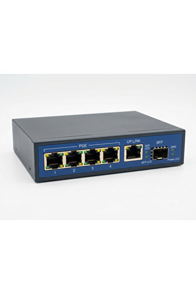 ZWD 4 Port Poe Switch 1 Port Eth Uplink +1 Port Sfp Uplink Gigabyte Switch