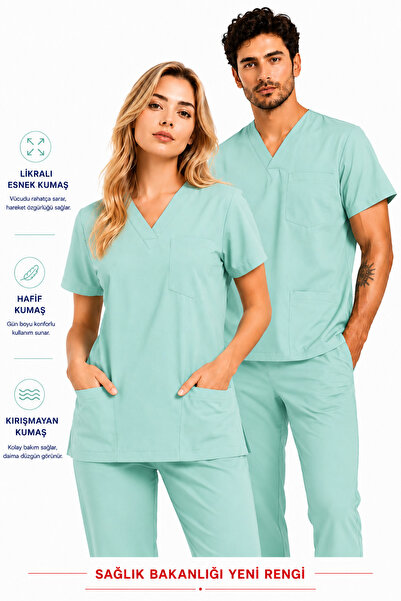 Raven Uniform بدلة طبية من الليكرا للممرضات والأطباء والصيادلة، زي موحد للمست...