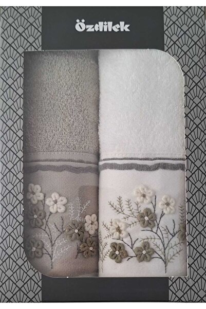 Özdilek Ditsy Garden Pachet de 2 prosoape 50*90 cm Prosoape pentru mâini și față
