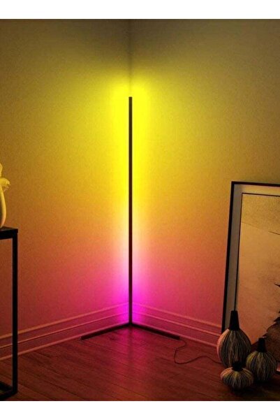 BORTONY Remote Control RGB LED Corner Floor Lamp 4.0