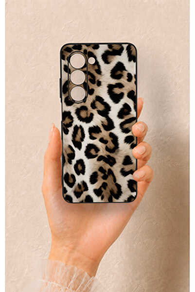 Vip Case Oppo A5 5G Uyumlu Leopar Derisi Desenli Silikon Kılıf