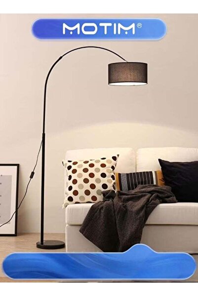 MOTIM Fabric Shade Floor Lamp Eye-Care Reading Vertical Lamp Atmosphere Stand...