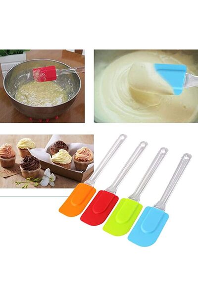 ARTC Excefore Silicone Spatula Set, 4 PCS Colorful Cake Cream Butter Spatula,...