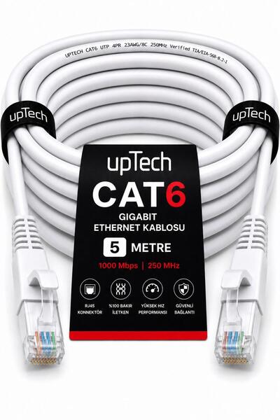 upTech Cat6 Ethernet Cable 5 Meters Rj45 Lan Internet Modem Router Computer C...