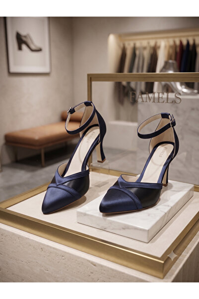 Famels Short Heeled Shoes Stylish Design Evening Dress Shoes for Casual and S...